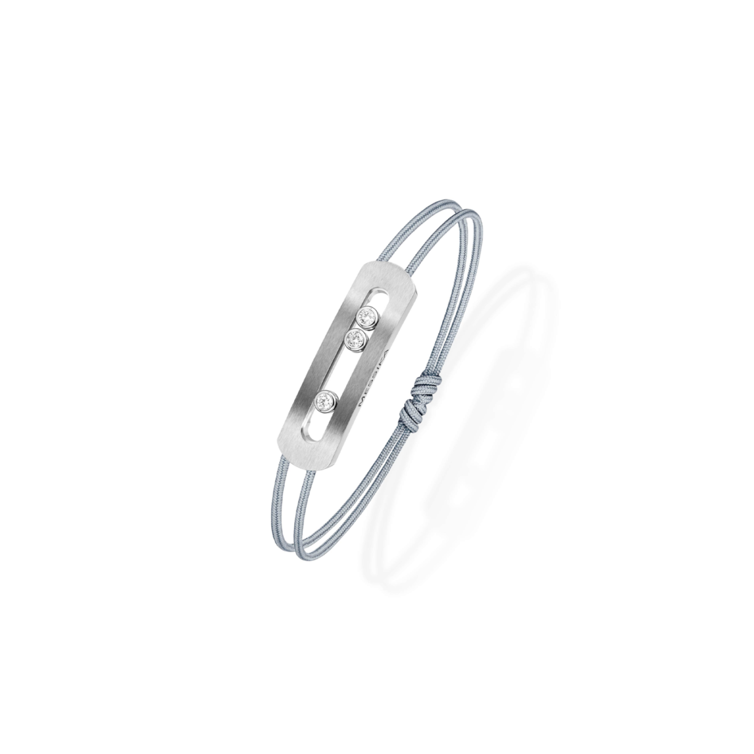 Mes1kaa move titanium cord bracelet natural titanium d1am0nd bracelet 10096-tn